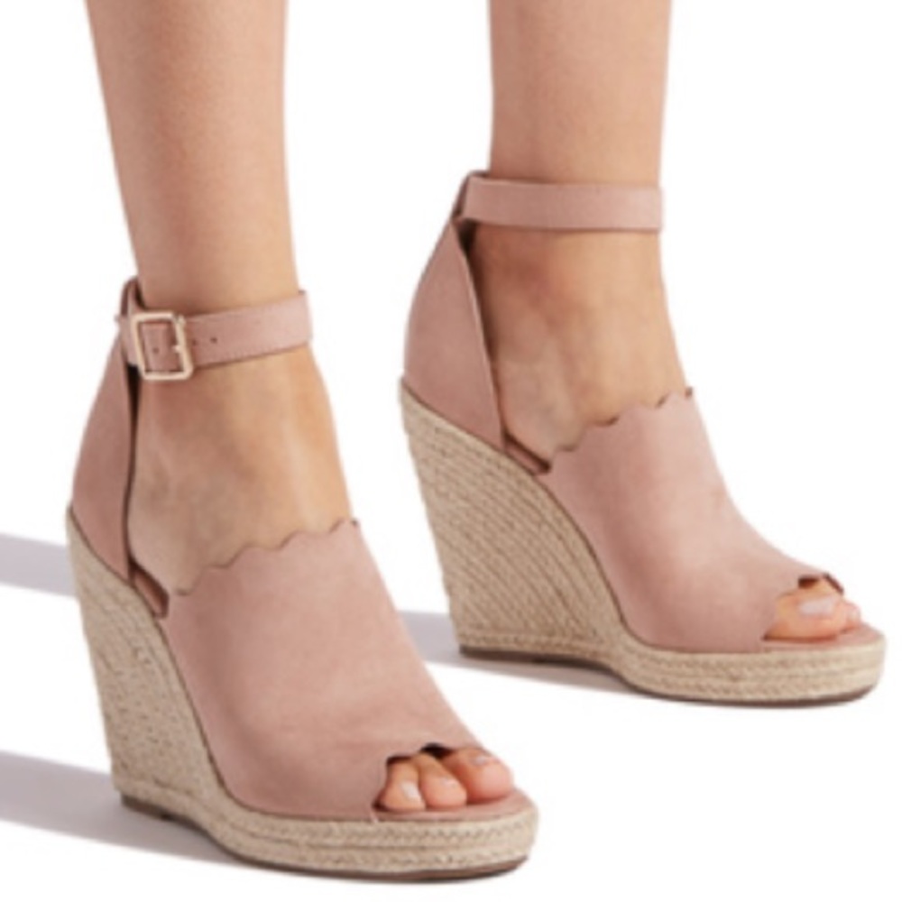 WEDGE ESPADRILLES BLUSH